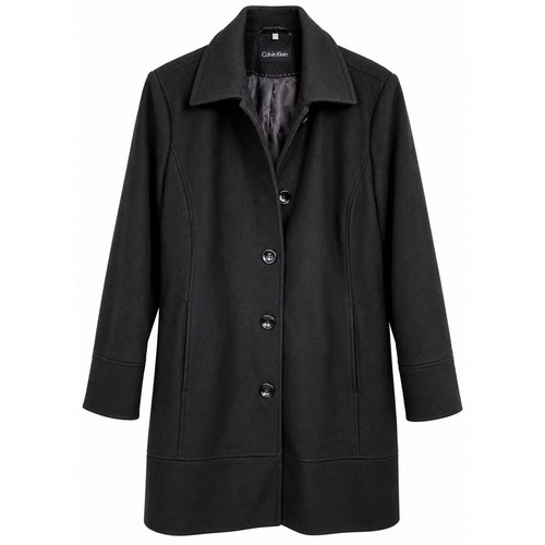 Calvin klein black wool blend - black,